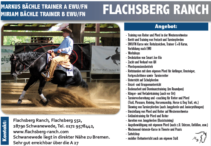 Miriam und Markus Bächle – Flachsberg Ranch – PLZ 28790