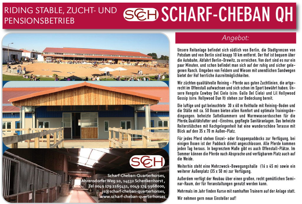 Scharf-Cheban Quarterhorses – PLZ 14532