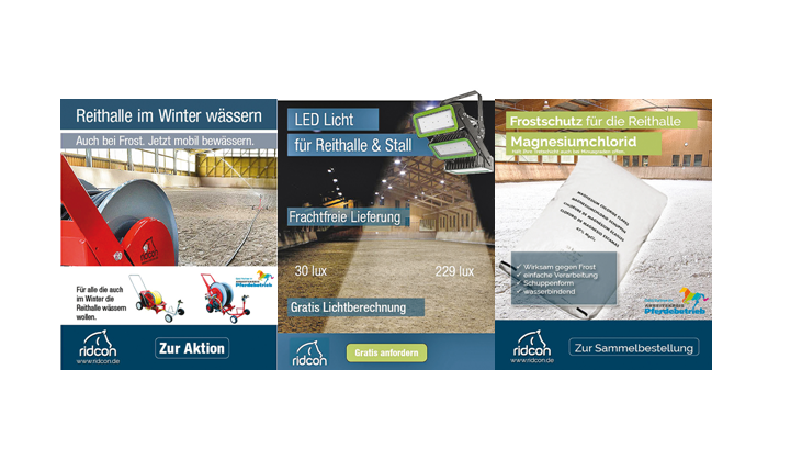 BEWÄSSERUNG UND BELEUCHTUNG DER REITHALLE IM WINTER