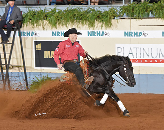 JASON VANLANDINGHAM UND A VINTAGE SMOKE GEWINNEN OPEN NRHA DERBY